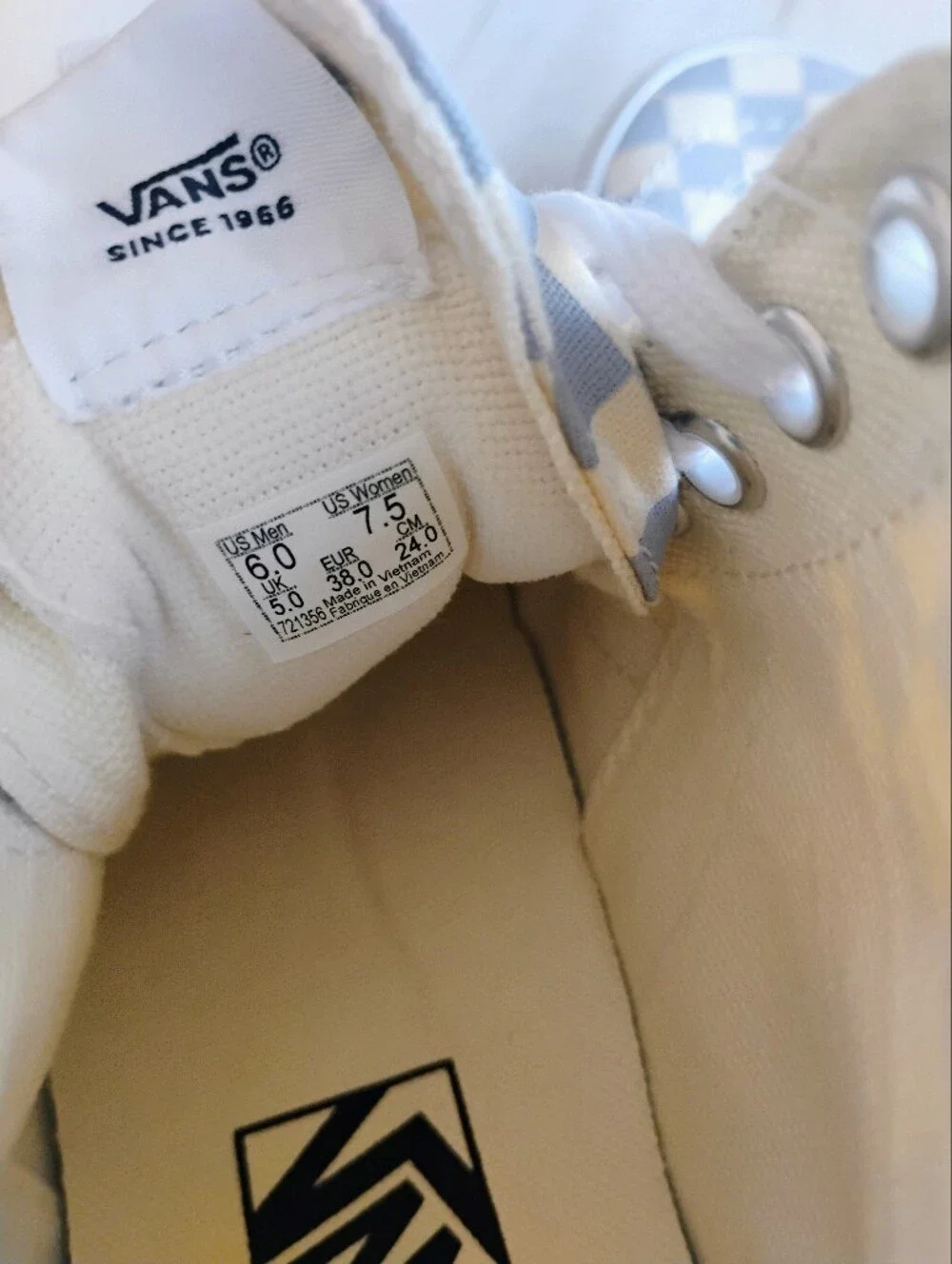 VANS NEW Sk8-Hi Tapered Checkerboard Shoes